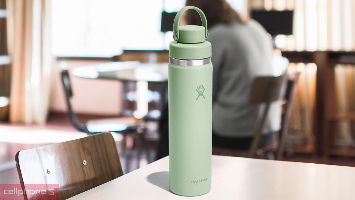 Bình giữ nhiệt Hydro Flask Wide Flex Chug Cap 710ml - W24CFCC có miệng bình rộng giúp tối ưu thao tác