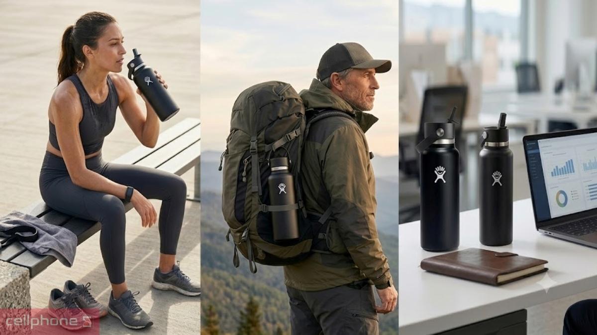 Bình nước giữ nhiệt Hydro Flask Wide Flex Straw Cap 946ml W32BFS phù hợp với nhiều hoàn cảnh giúp nâng cao chất lượng cuộc sống