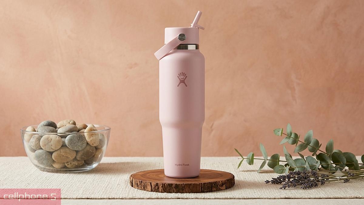 Bình giữ nhiệt Hydro Flask Wide Flex Straw Travel Bottle 1182ml WT40CFS tương thích với máy rửa chén