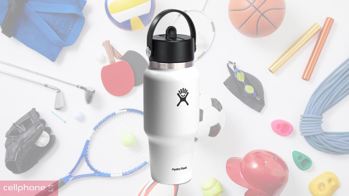 Bình giữ nhiệt Hydro Flask Wide Flex Straw Travel Bottle 710ml WT24BFS phù hợp cho ai thích thể thao, dã ngoại