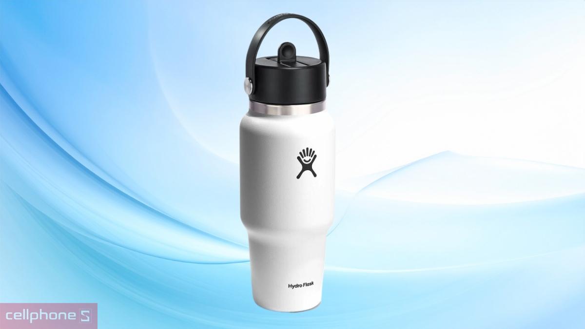 bình giữ nhiệt Hydro Flask Wide Flex Straw Travel Bottle 710ml WT24BFS sử dụng chất liệu an toàn có thể vệ sinh bằng máy rửa chén