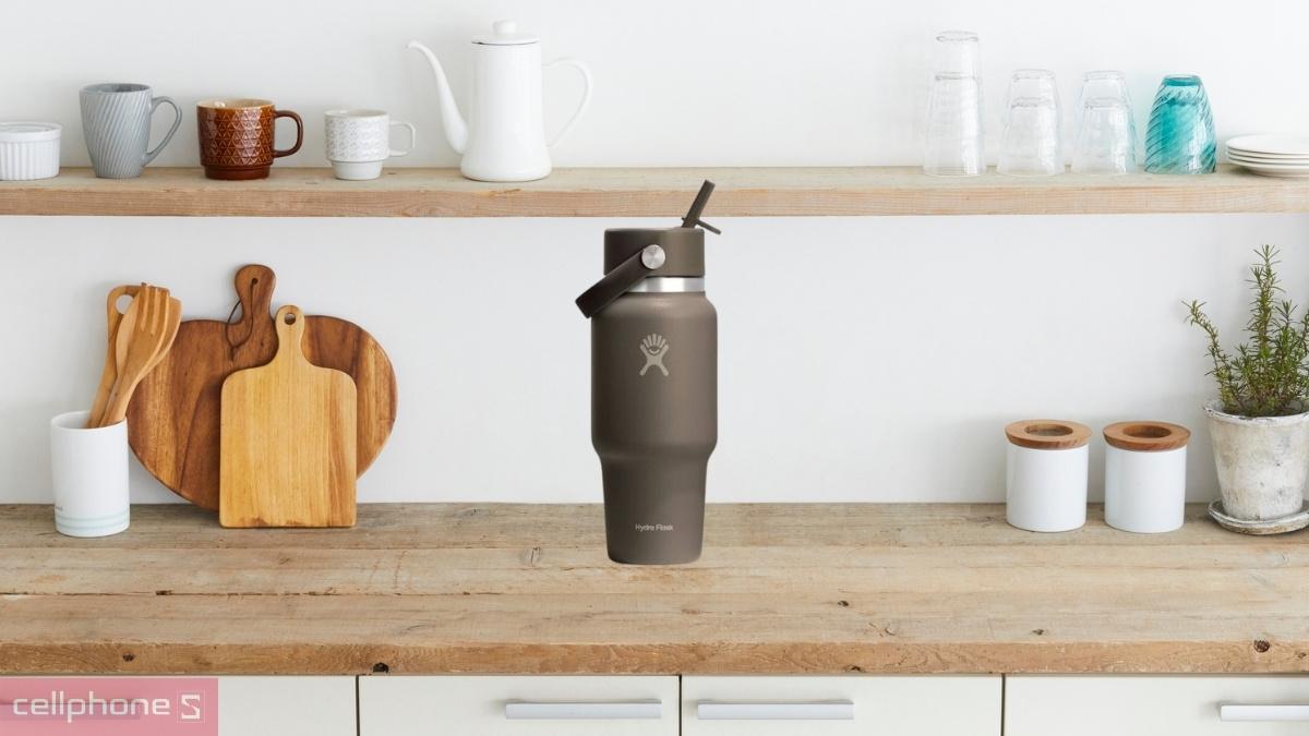 Dung tích bình giữ nhiệt Hydro Flask Wide Flex Straw Travel Bottle 710ml WT24CFS