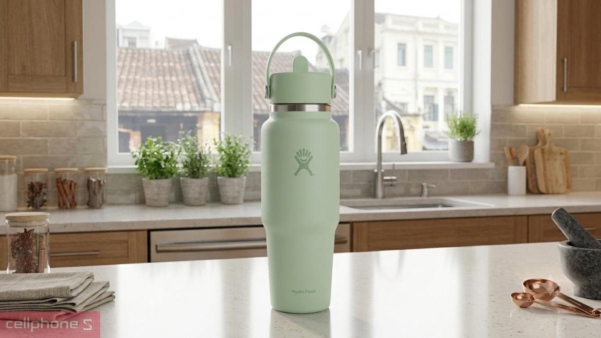 Tiện ích có trên bình giữ nhiệt Hydro Flask Wide Flex Straw Travel Bottle 946ml WT32CFS