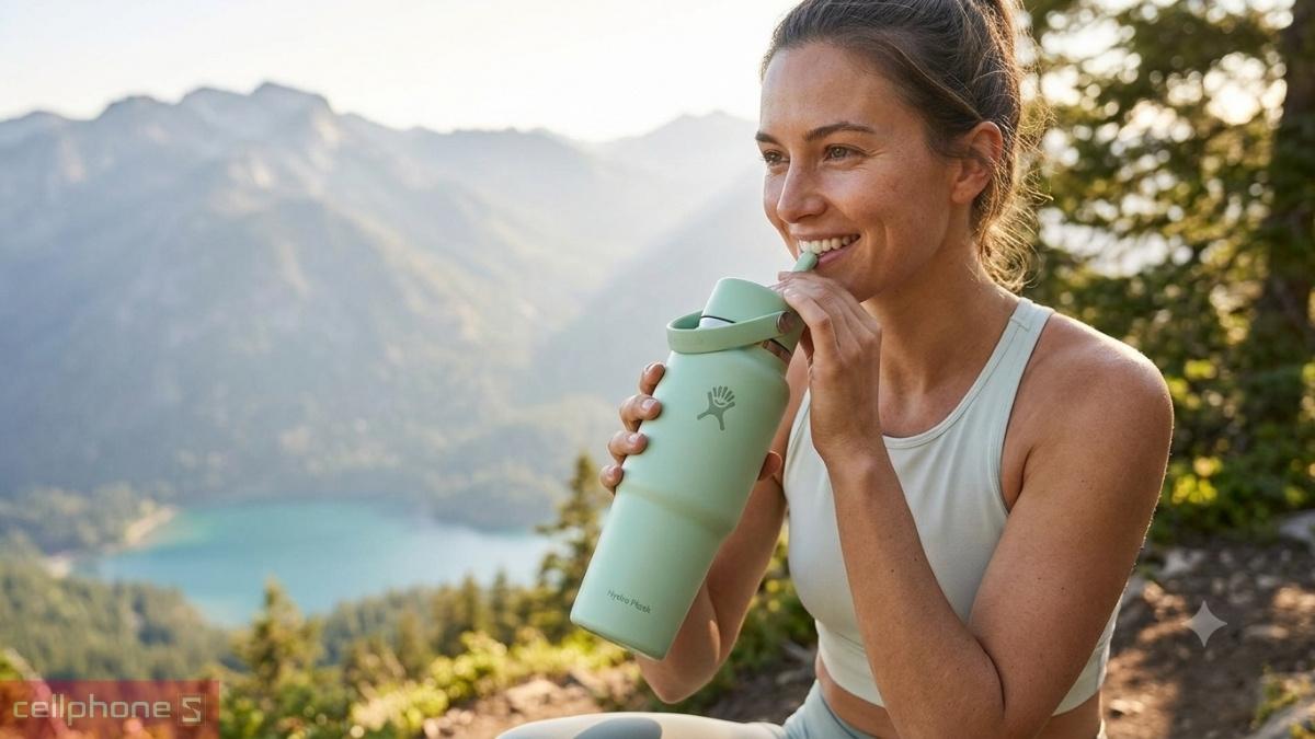 Dung tích của bình giữ nhiệt Hydro Flask Wide Flex Straw Travel Bottle 946ml WT32CFS