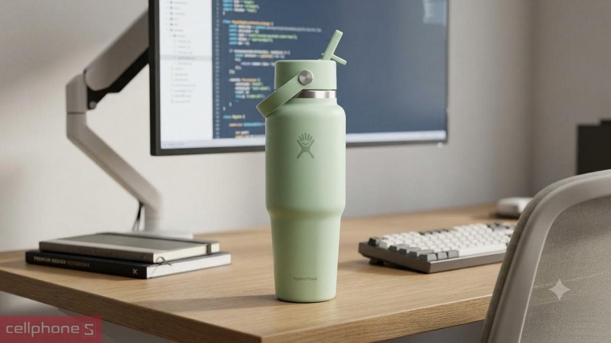 Công nghệ giữ nhiệt của bình giữ nhiệt Hydro Flask Wide Flex Straw Travel Bottle 946ml WT32CFS