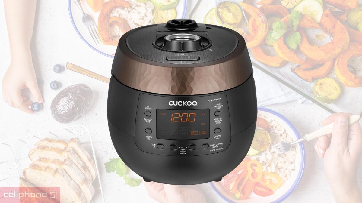 Nồi cơm điện tử áp suất Cuckoo CRP-R0612F/BKSBCRVNCV phù hợp với các gia đình có trẻ nhỏ