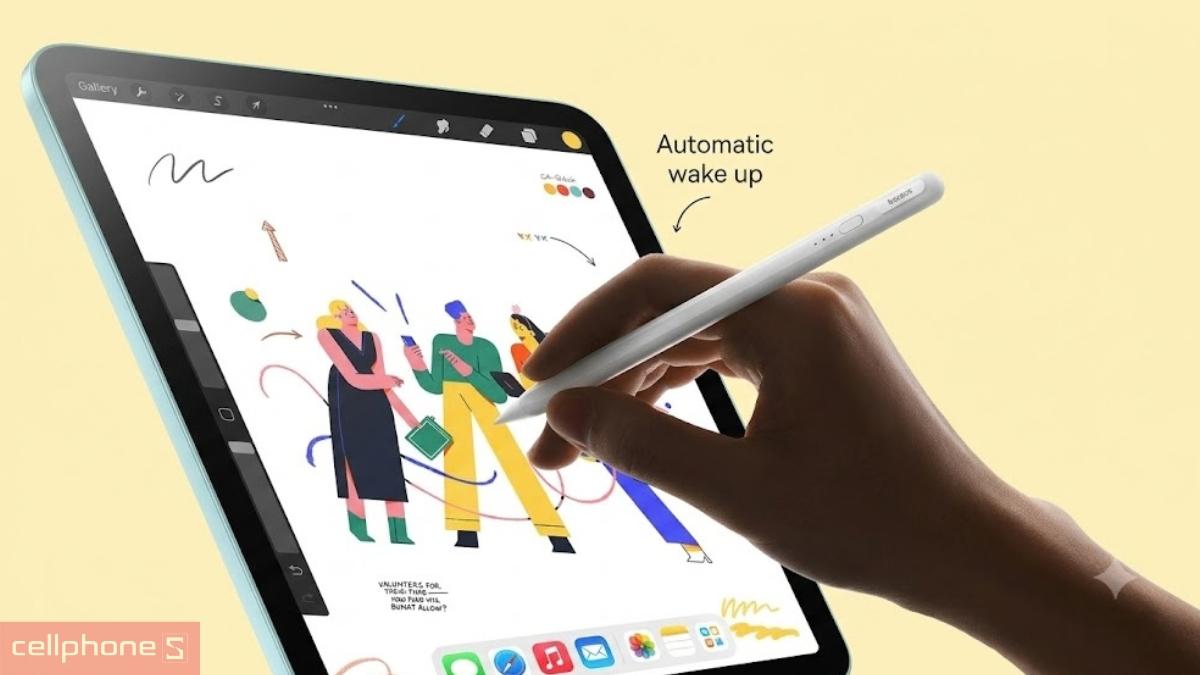 32 chức năng trên bút cảm ứng iPad Baseus Smooth Writing 3 Wired Charging Stylus Active Wireless New