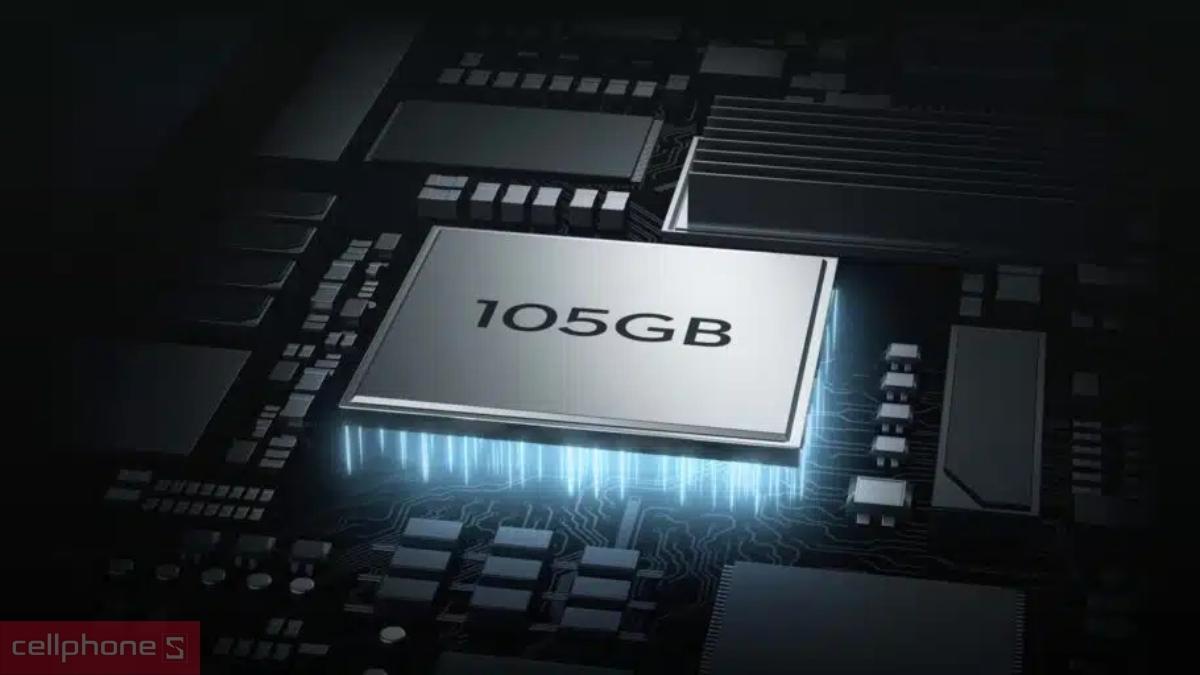 Dung lượng khả dụng camera đạt đến 105GB