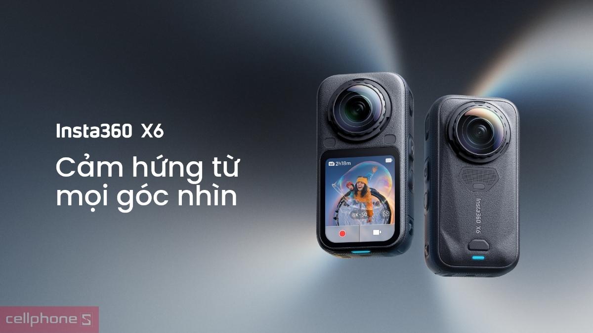 Insta360 X6 hỗ trợ kết nối đa dạng phụ kiện