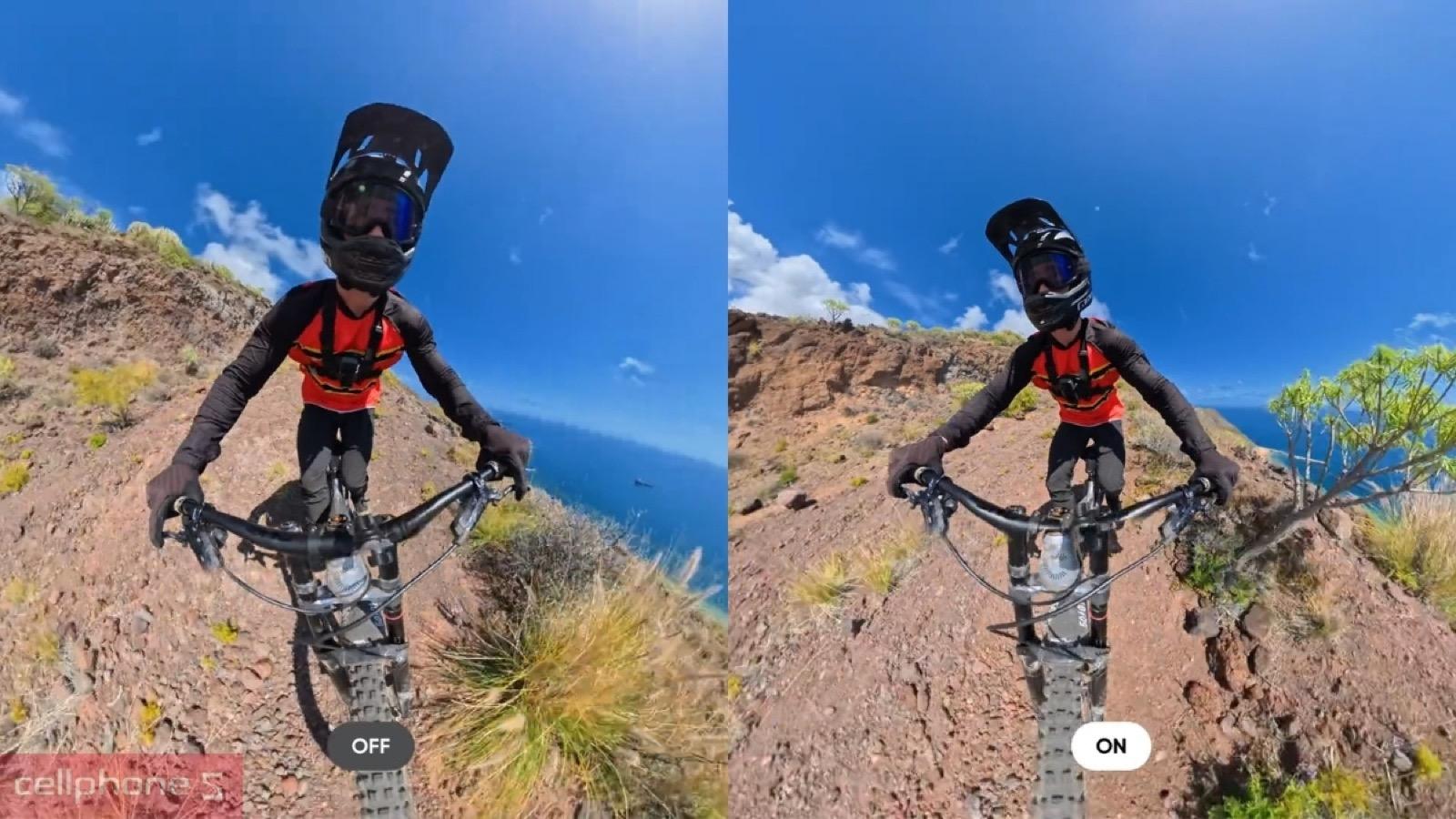 Với Insta360 X6 hình ảnh ổn định, chân trời luôn thẳng dù rung lắc