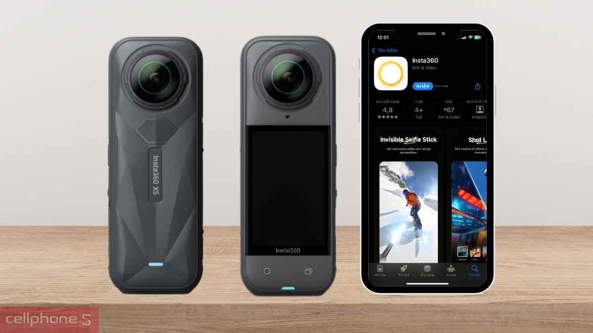 Giao diện ứng dụng kết nối camera