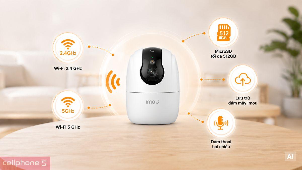 Wi-Fi 6, lưu trữ 512 GB và đàm thoại hai chiều