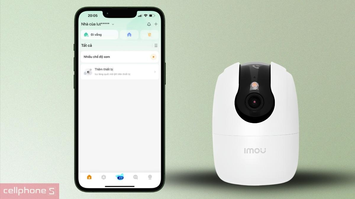 Thêm thiết bị bằng cách quét mã QR của Camera IP IMOU TA32P Pro