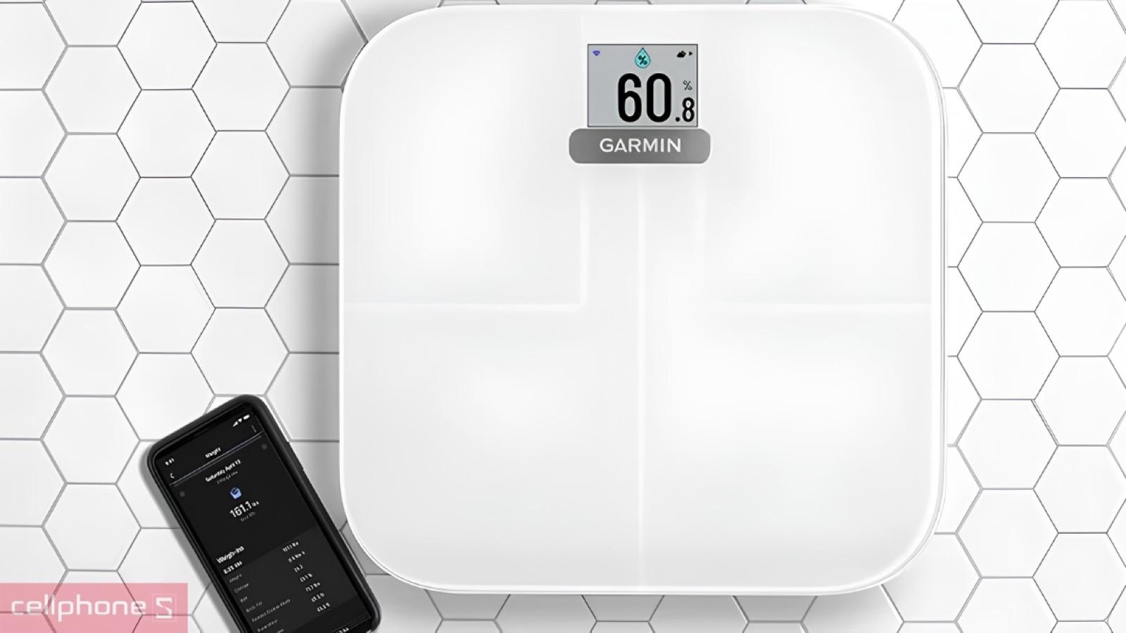 Đồng bộ dữ liệu qua ứng dụng của Cân sức khỏe điện tử thông minh Garmin Index S2