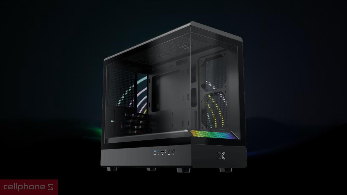 Cổng kết nối case máy tính Xigmatek Pura ML M-ATX