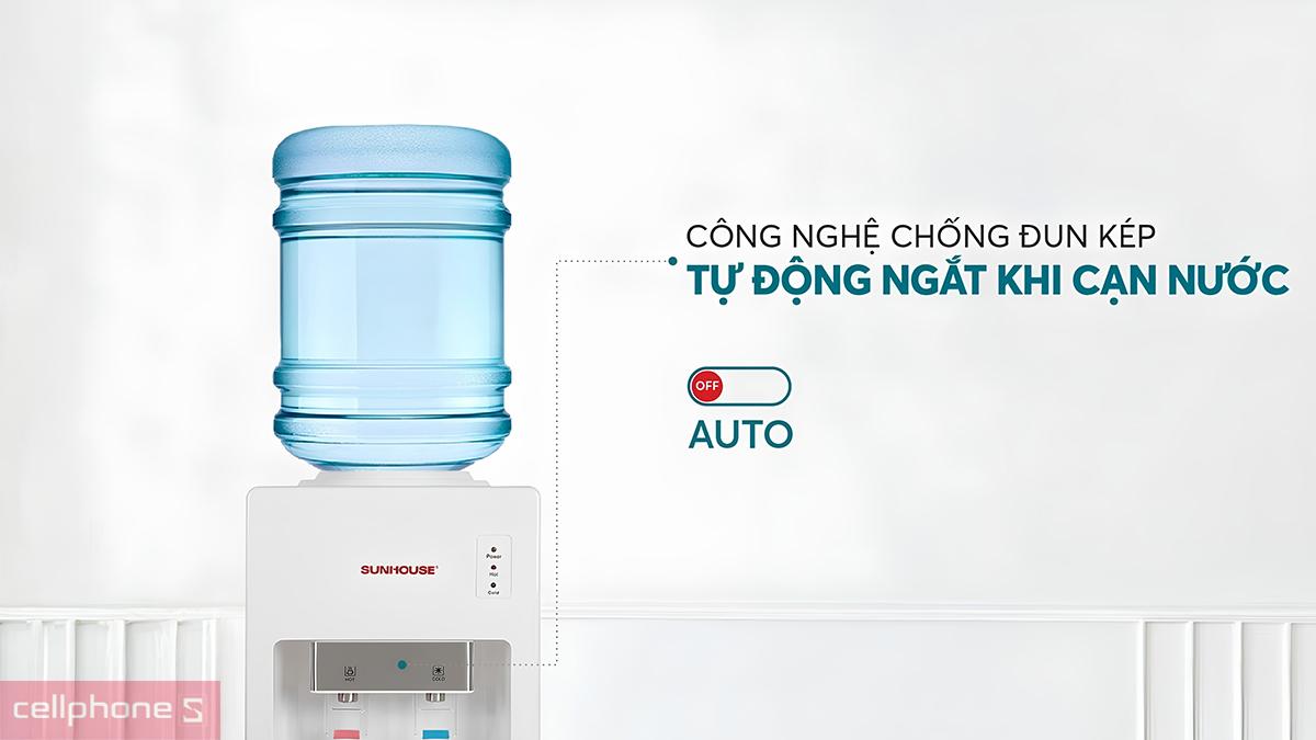 Cây nước nóng lạnh Block Sunhouse SHD9612 có chế độ tự ngắt khi cạn nước