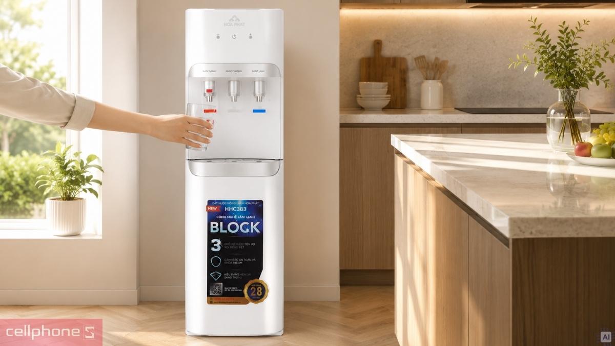Điều khiển cây nước nóng lạnh hút bình Hoà Phát HHC383