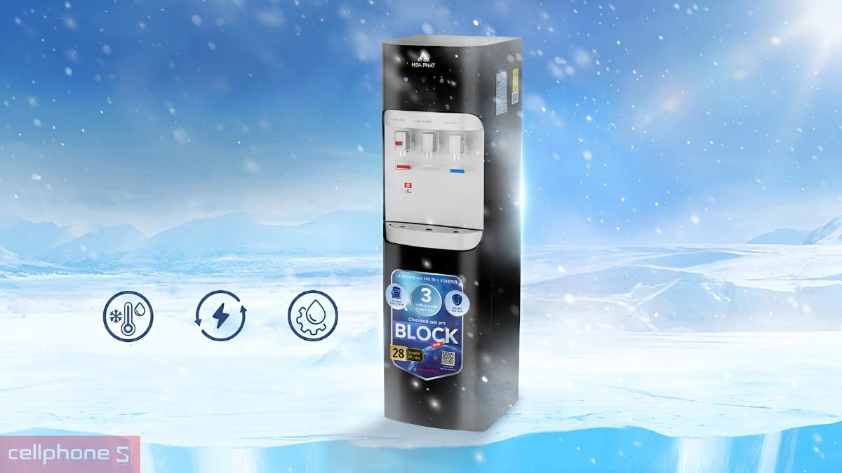 Công nghệ làm lạnh Block của cây nước nóng lạnh hút bình Hòa Phát HHC385