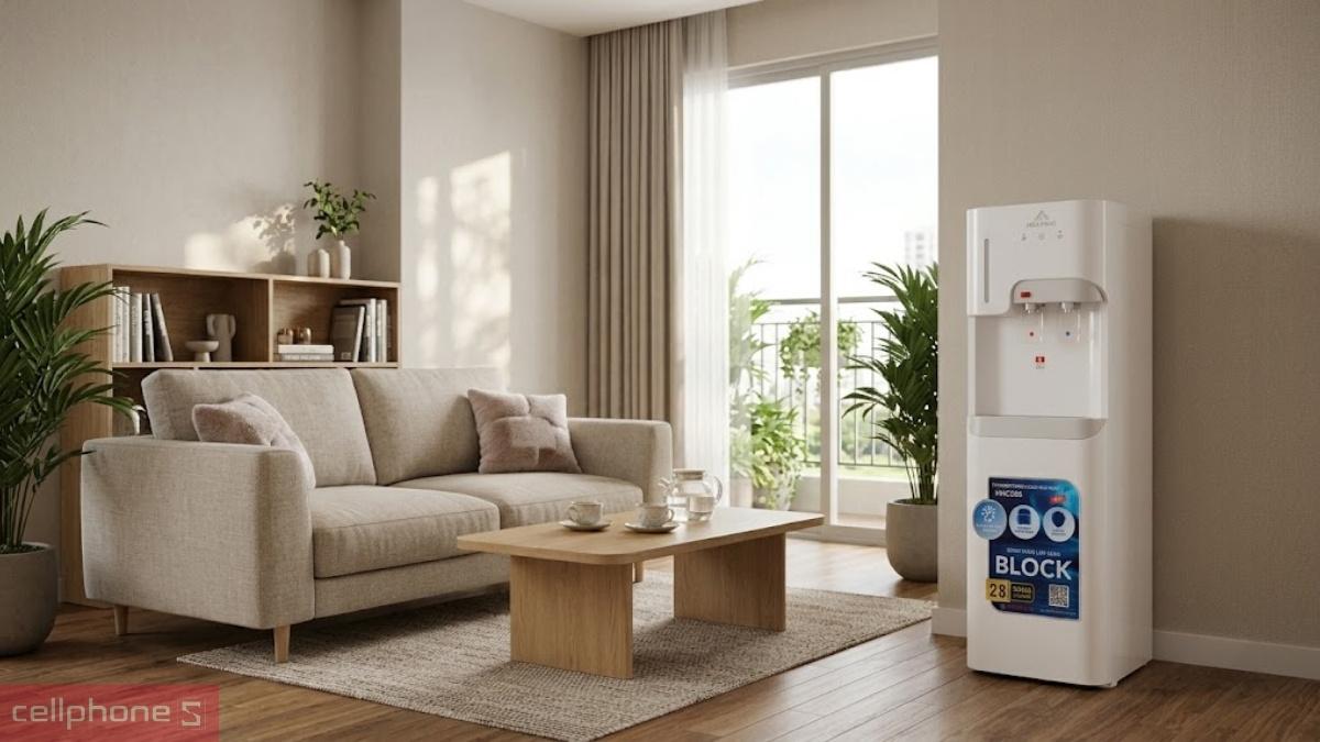 Người phù hợp với cây nước nóng lạnh hút bình Hòa Phát HHC386