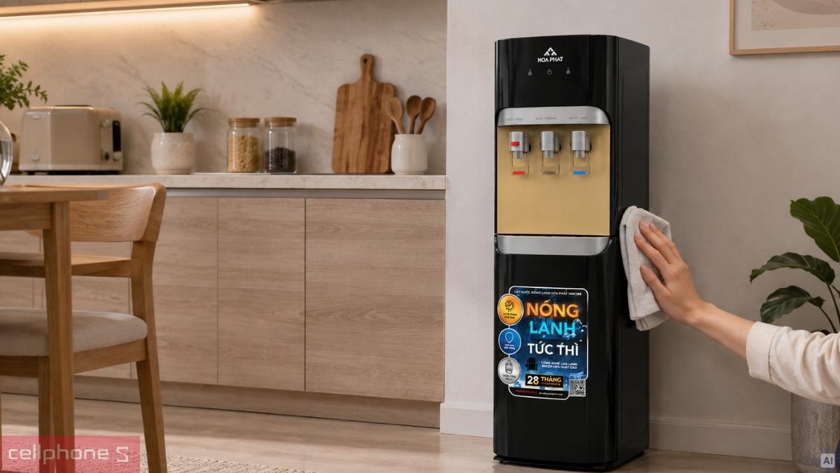 Thiết kế cây nước nóng lạnh hút bình Hoà Phát HHC388