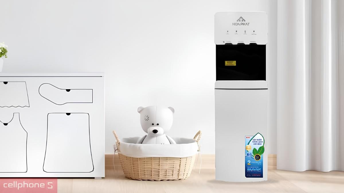 Công suất làm nóng và làm lạnh của cây nước nóng lạnh hút bình Hòa Phát HWP B1CI