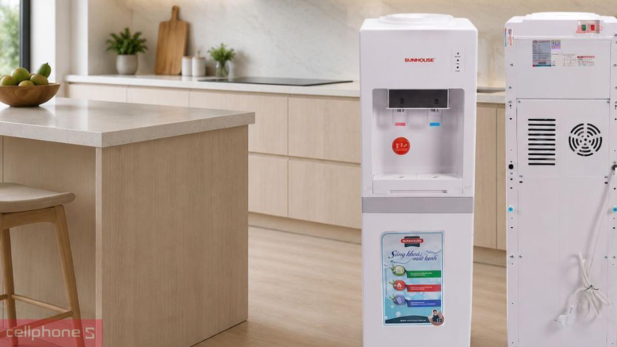 Cây nước Sunhouse SHD9602 hỗ trợ nhiều tiện ích tiện dụng
