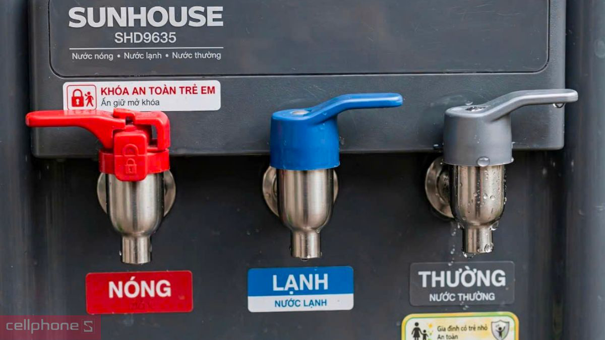 Cây nước nóng lạnh SUNHOUSE SHD9635 chế độ nước đa dạng