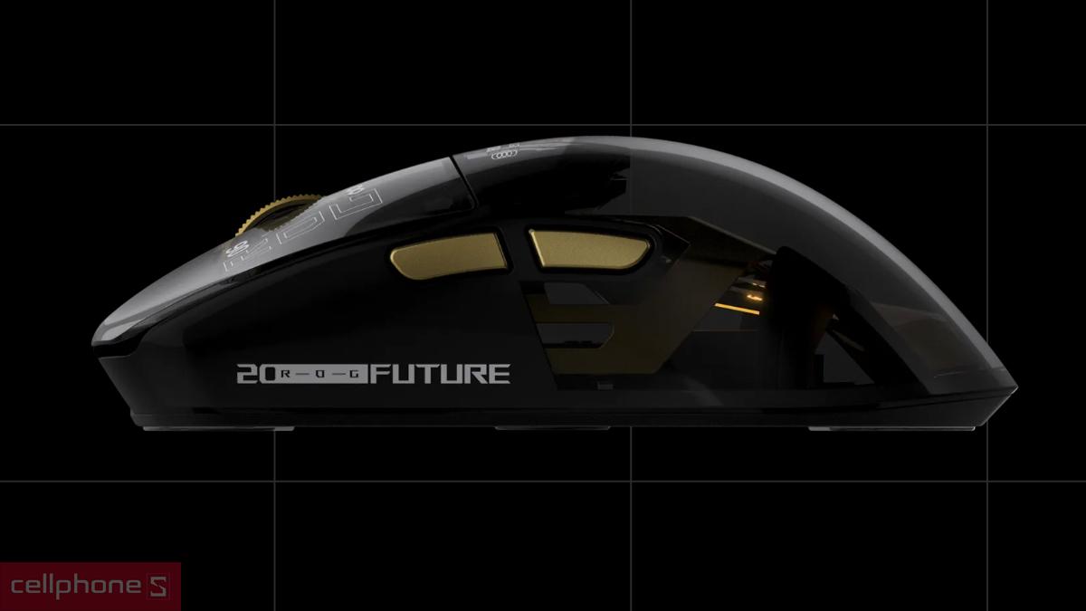 Chuột không dây Asus ROG Harpe II Extreme Edition 20 sử dụng công tắc quang học ROG, có độ bền đến 100 triệu lần nhấp