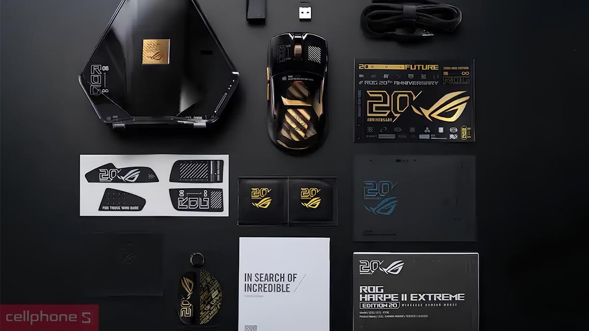 Hộp trưng bày và dây ROG Paracord 2m đi kèm chuột không dây Asus ROG Harpe II Extreme Edition 20