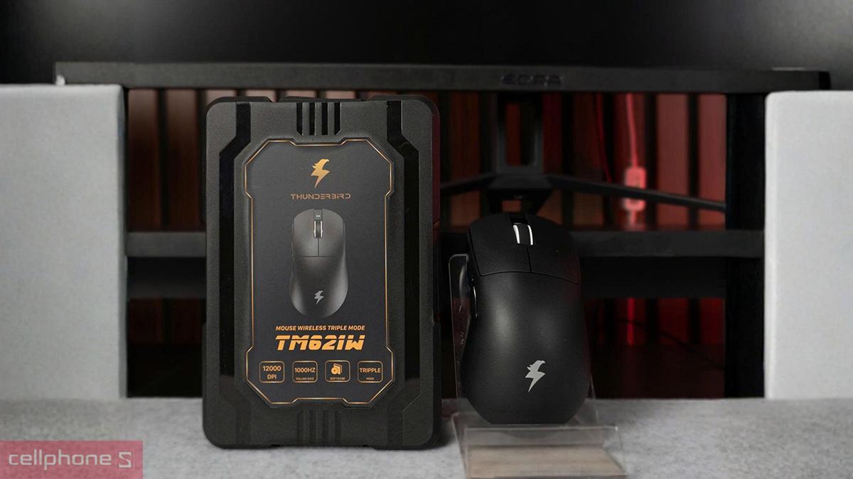 Chuột Gaming không dây E-Dra Thunderbird TM621W siêu nhẹ, chỉ tầm 58g (±3g)