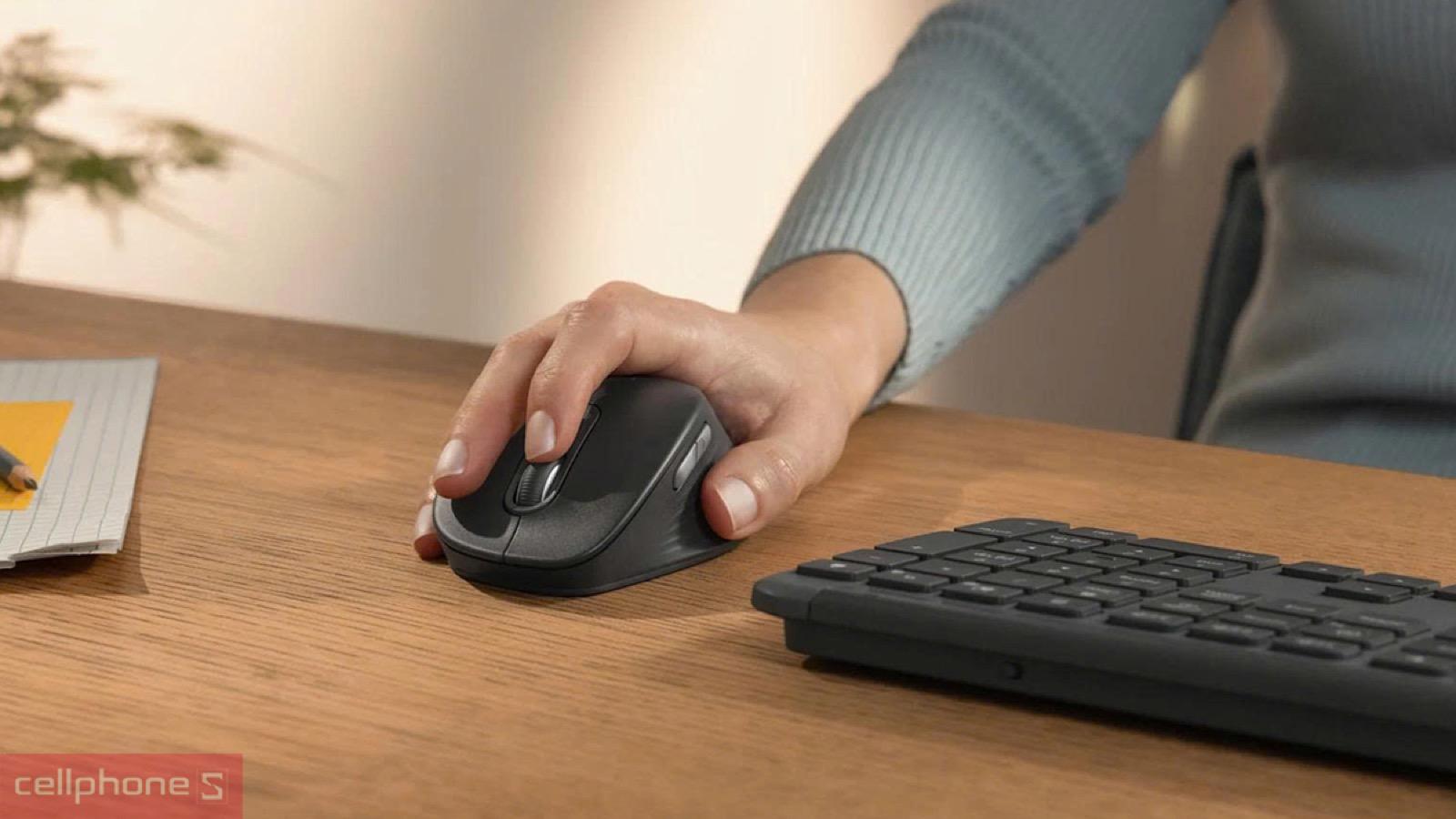 Kết nối ổn định đến 5 thiết bị của Chuột không dây Logitech Signature Comfort M840L