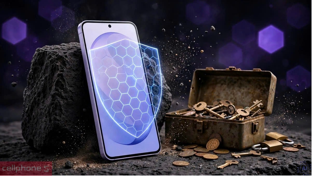 Dán kính cường lực màn hình Samsung Galaxy S26 FE Zeelot full viền đen cao cấp được thiết kế gia cố Fortified/5x giúp tăng độ bền cho miếng dán