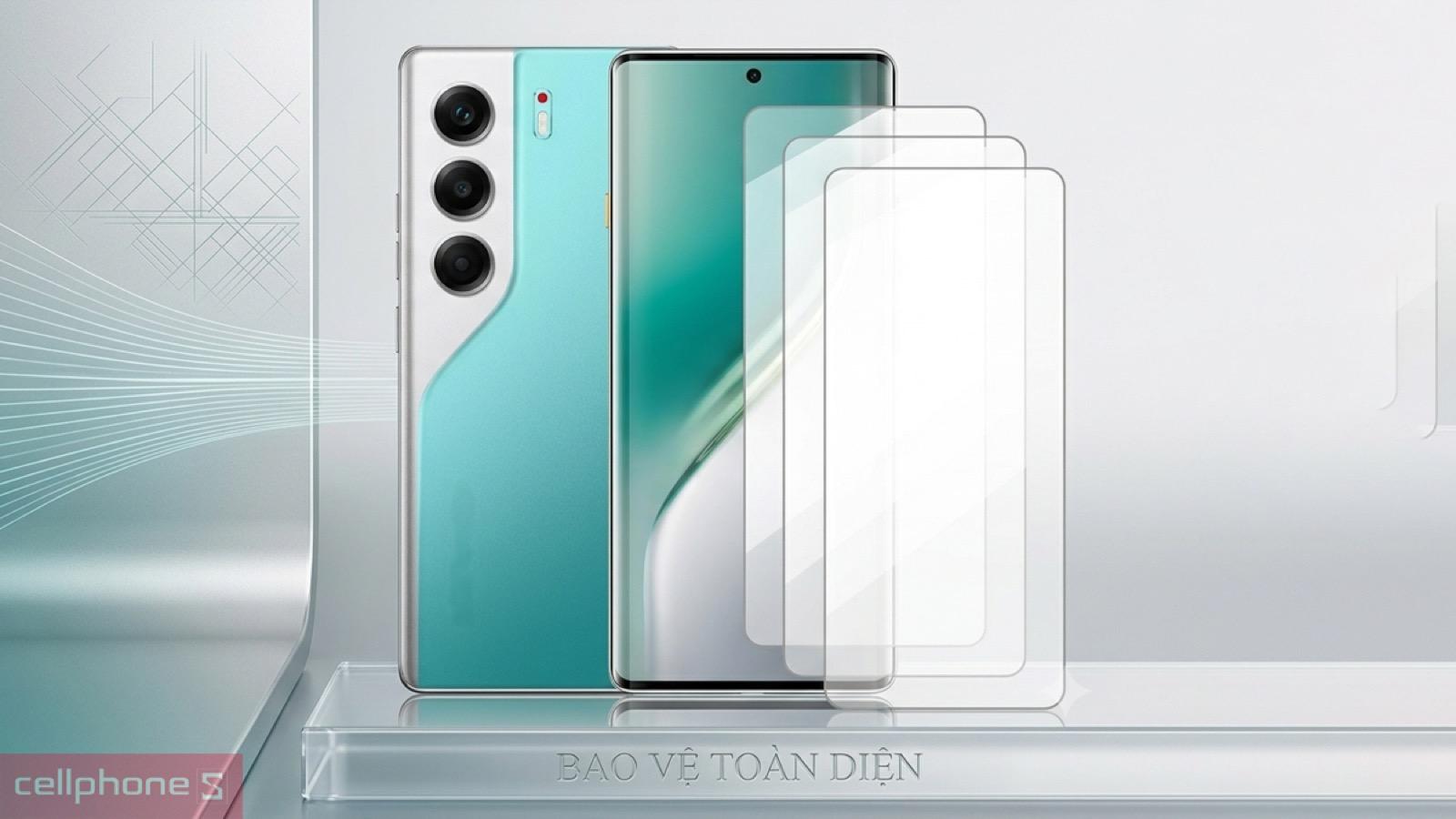 Khả năng hạn chế trầy xước của Dán kính cường lực màn hình Tecno Camon 40 full màn