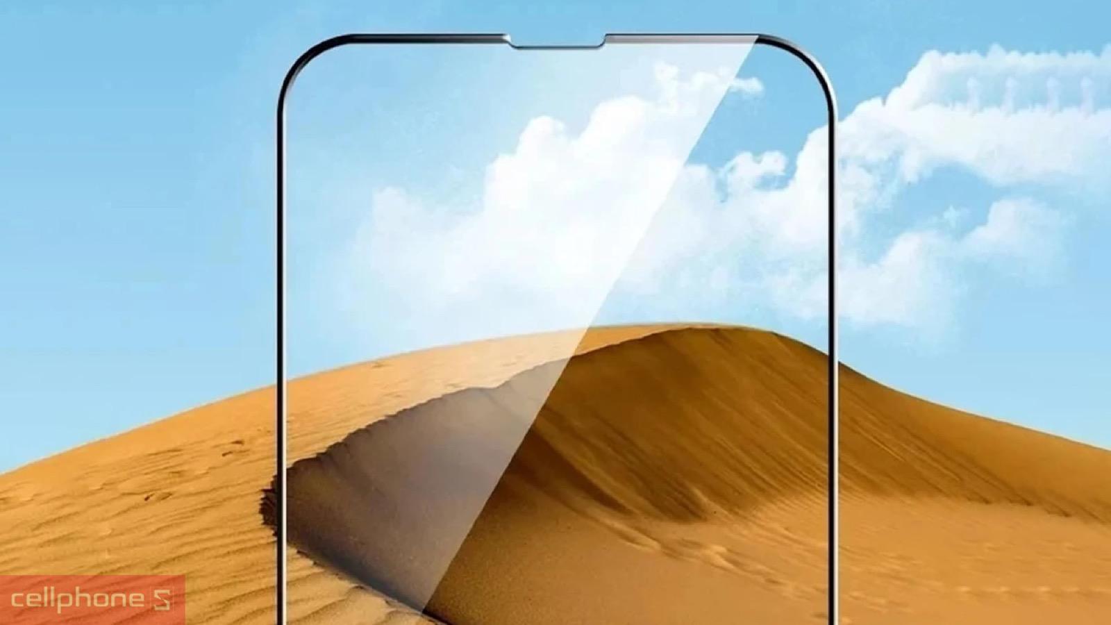 Bề mặt kính trong suốt của Dán kính cường lực màn hình Tecno Camon 40 full màn