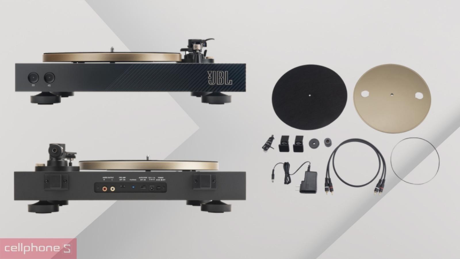 Cụm đầu kim tháo rời tiện lợi trên đầu đĩa than JBL Spinner BT