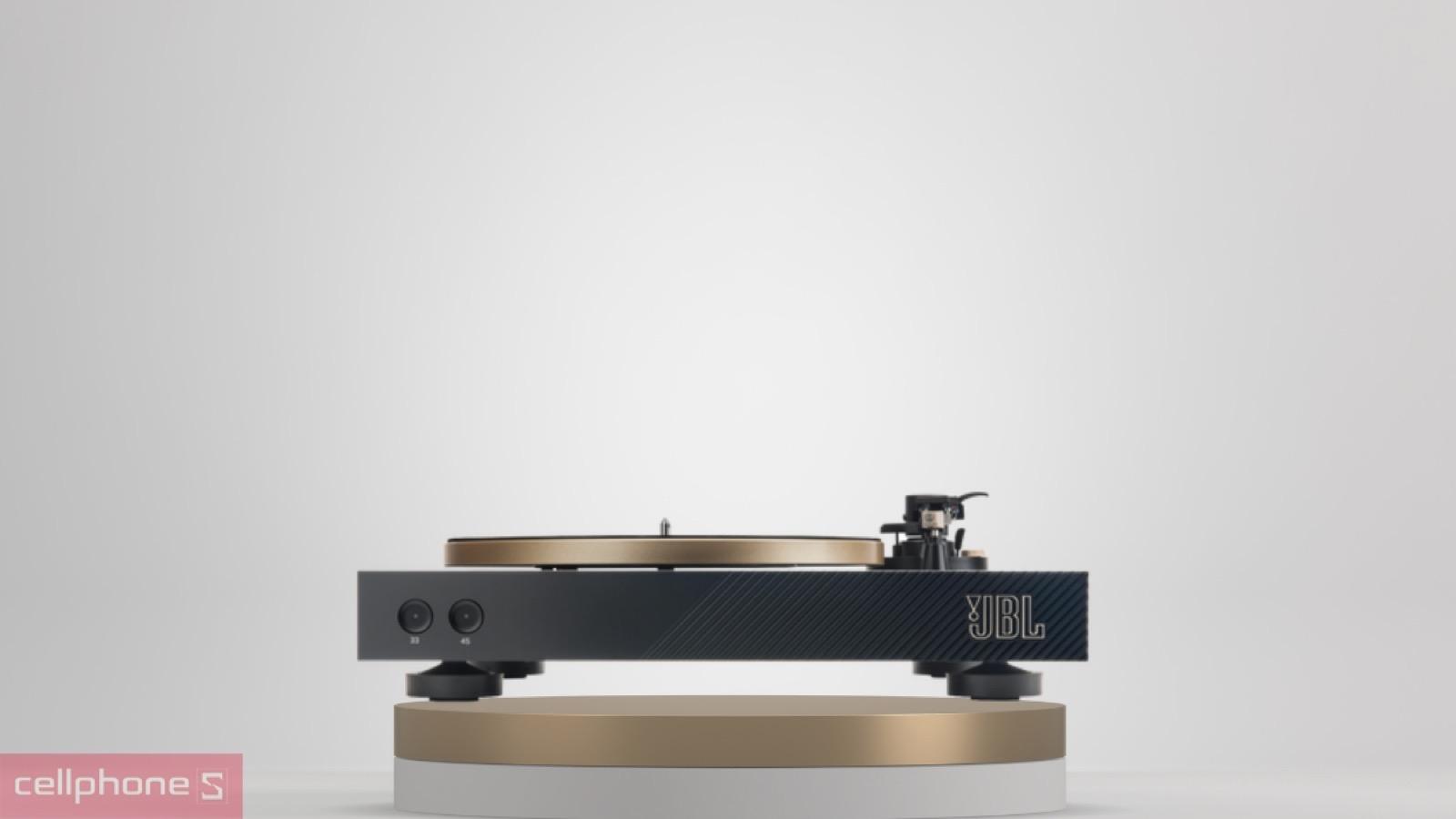 Chân đế gỗ MDF đen sang trọng của đầu đĩa than JBL Spinner BT