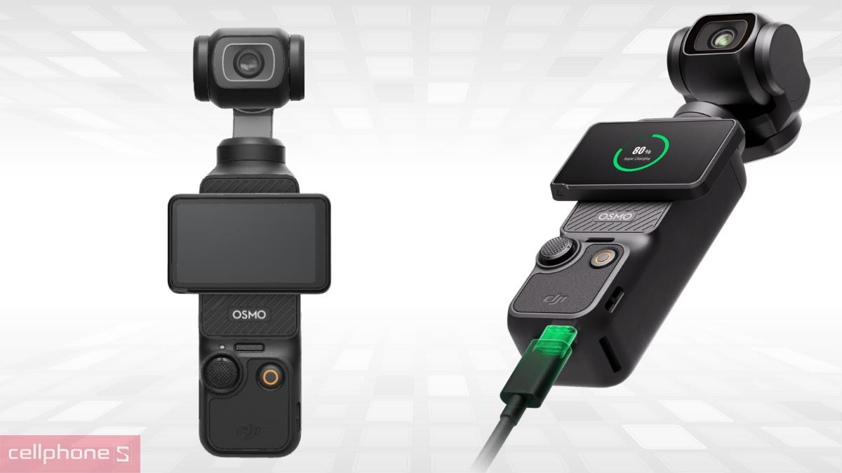 Pin 1300mAh bền bỉ của DJI Osmo Pocket 3 Creator Combo kèm thẻ nhớ MicroSD SanDisk Creator 128GB