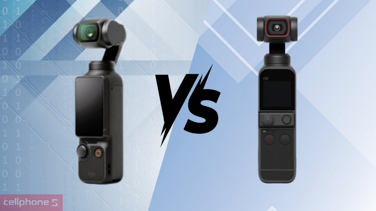 Bảng so sánh DJI Osmo Pocket 3 Standard Combo kèm thẻ nhớ MicroSD Sandisk Creator 128GB với Pocket 2
