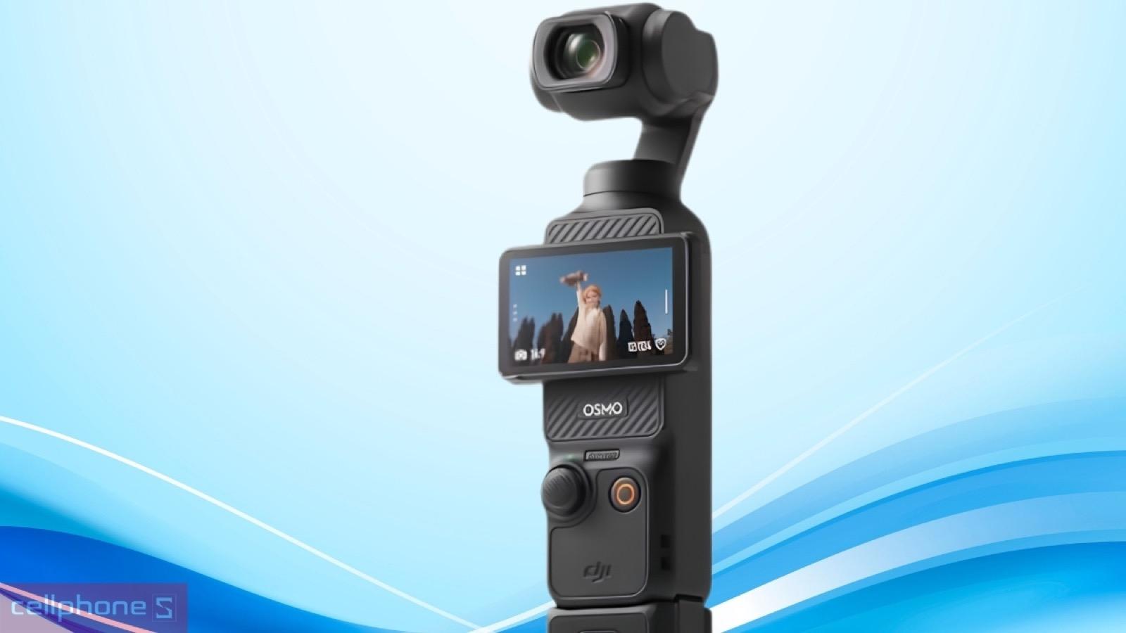 Màn hình OLED xoay linh hoạt trên DJI Osmo Pocket 3 Standard Combo kèm thẻ nhớ MicroSD Sandisk Creator 128GB