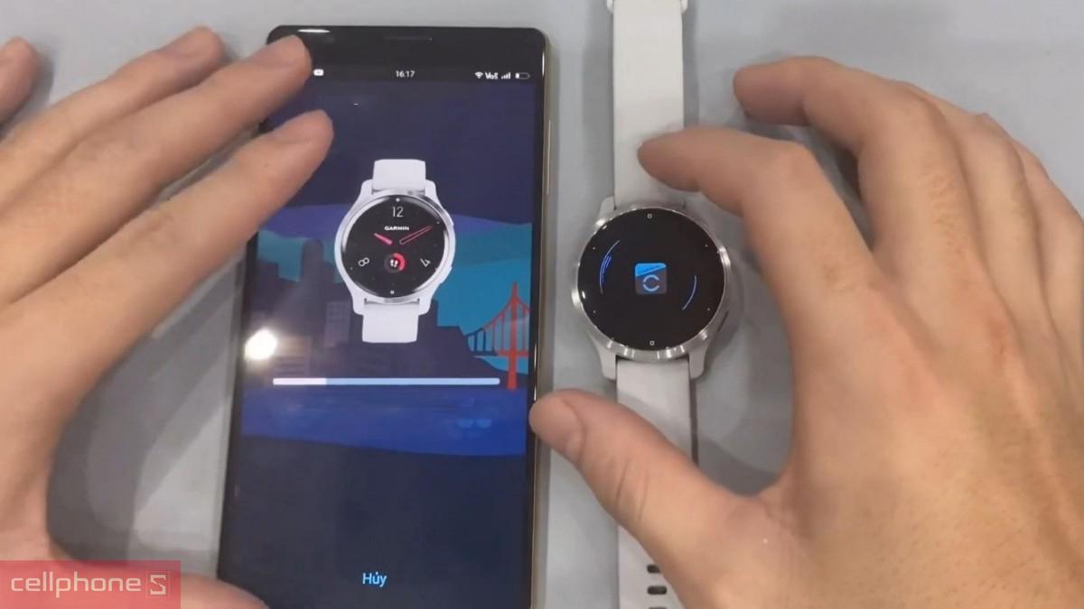 Màn hình xác nhận hoàn tất kết nối đồng hồ thông minh Garmin Fenix 9 43mm