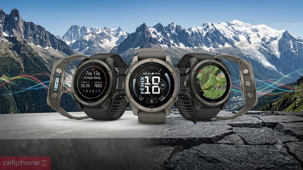 Đồng hồ Garmin Fenix 9 với thiết kế titan, màn hình AMOLED và nhiều tính năng thể thao