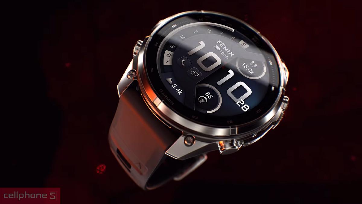 Garmin Fenix 9 Pro thiết kế Titanium bền bỉ chuẩn quân đội