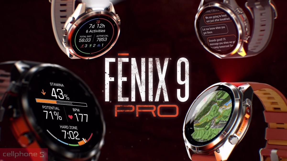 Garmin Fenix 9 Pro có giá bán khởi điểm từ khoảng 34 triệu đồng