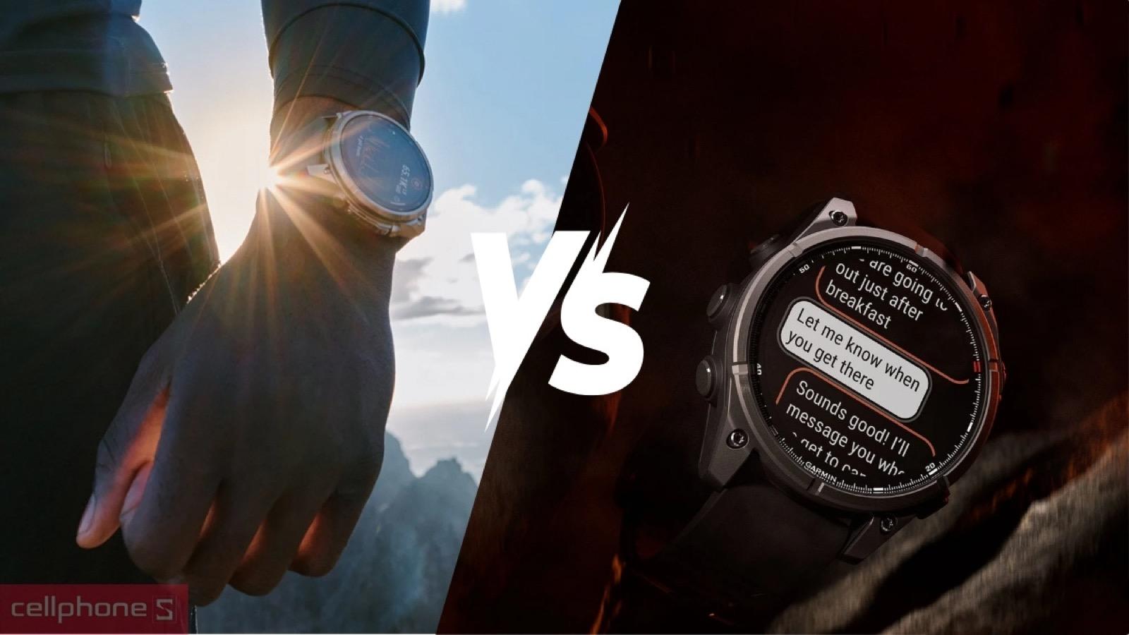 So sánh đồng hồ thông minh Garmin Fenix 9 Pro Solar với thế hệ trước