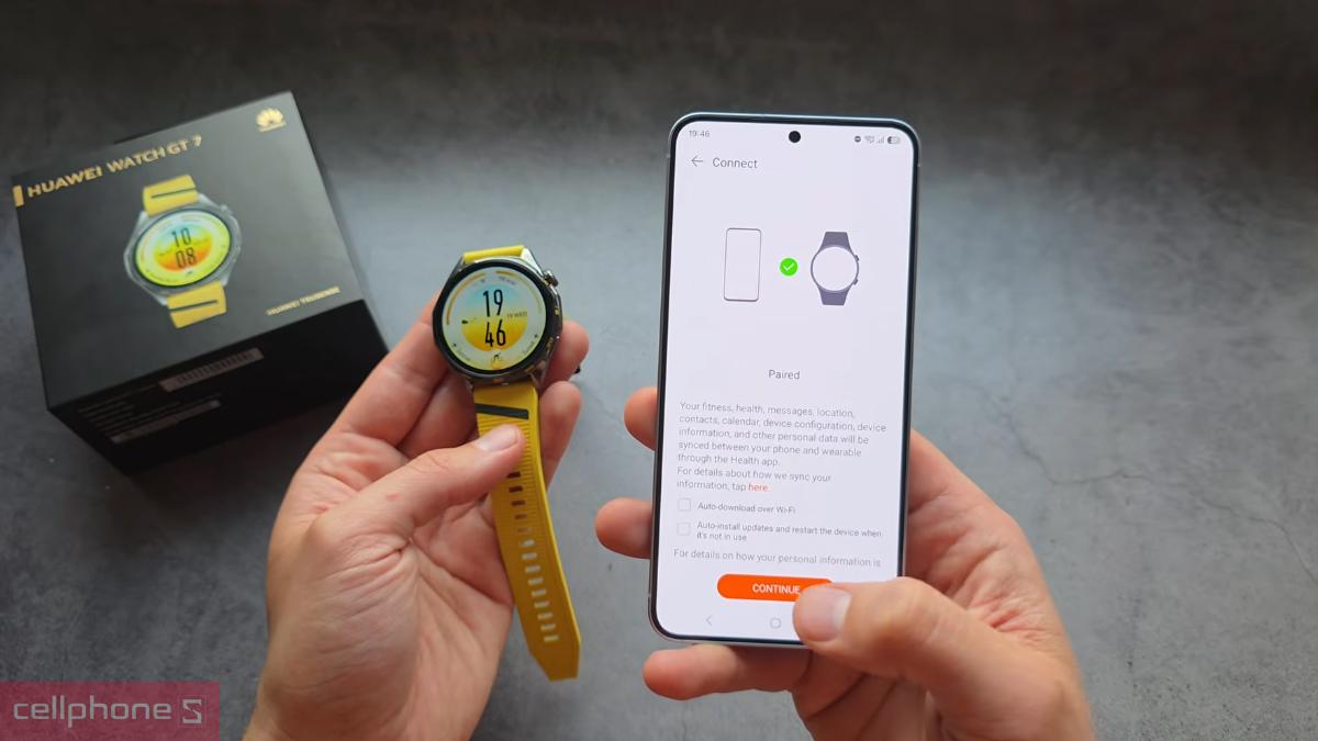 Hoàn tất kết nối đồng hồ thông minh HUAWEI WATCH GT7 41mm với app