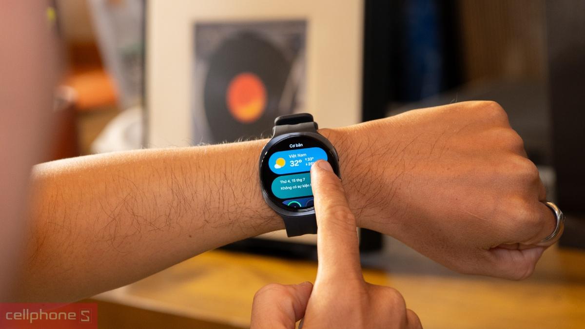 Hướng dẫn thao tác vuốt chạm và điều khiển cơ bản trên Samsung Galaxy Watch 9
