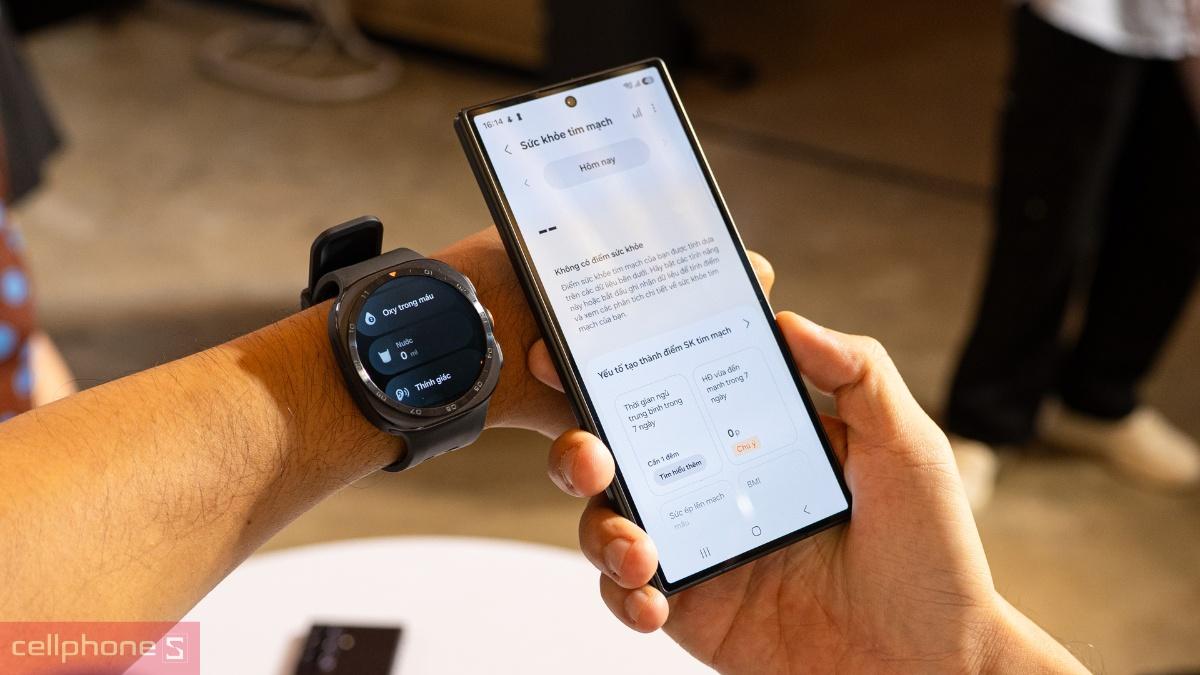 Đồng bộ dữ liệu sức khỏe từ Samsung Galaxy Watch Ultra 2 sang điện thoại