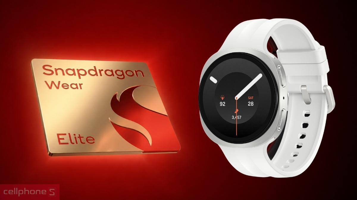 Chip Snapdragon Wear Elite 3nm trên Samsung Galaxy Watch 9 LTE cho hiệu năng mạnh mẽ