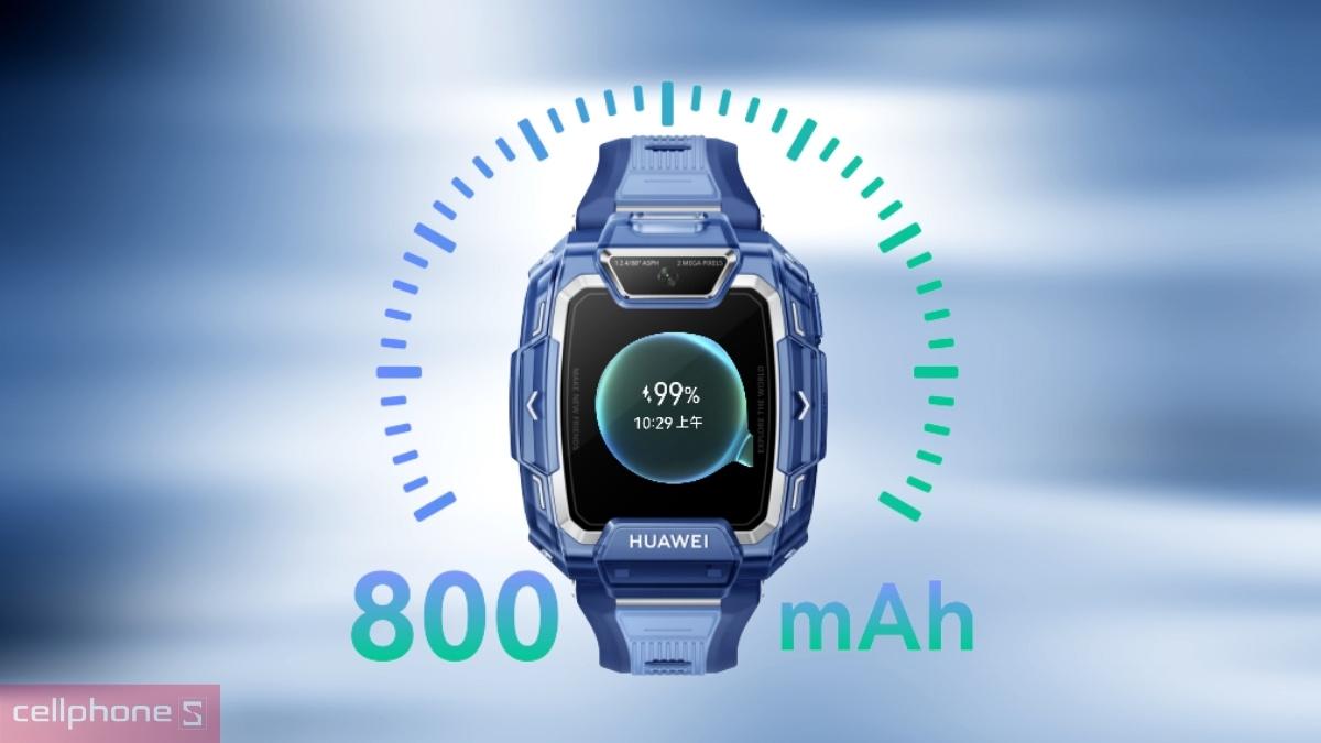 Dung lượng pin đồng hồ thông minh Huawei Watch Kids X1