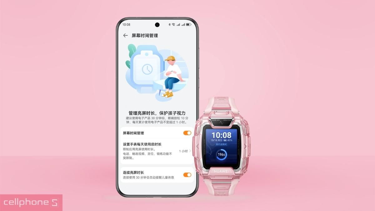 Kết nối app với đồng hồ thông minh Huawei Watch Kids 5 Pro